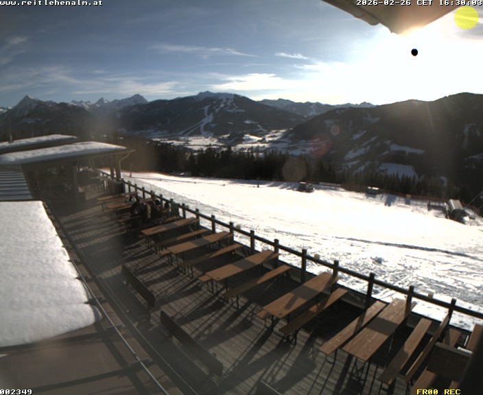 Archived image Webcam mountain restaurant Reitlehen Alm, Monte Popolo in Eben/Pongau
