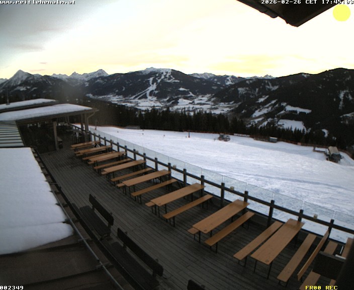 Archived image Webcam mountain restaurant Reitlehen Alm, Monte Popolo in Eben/Pongau