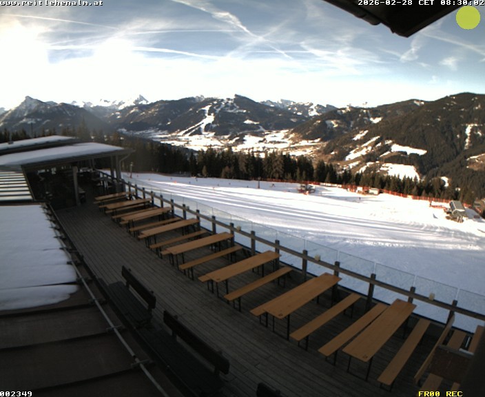 Archived image Webcam mountain restaurant Reitlehen Alm, Monte Popolo in Eben/Pongau