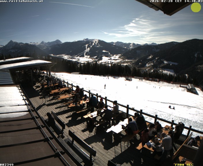 Archived image Webcam mountain restaurant Reitlehen Alm, Monte Popolo in Eben/Pongau