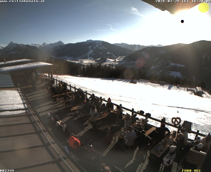 Archived image Webcam mountain restaurant Reitlehen Alm, Monte Popolo in Eben/Pongau