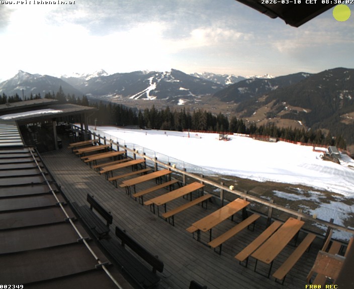 Archived image Webcam mountain restaurant Reitlehen Alm, Monte Popolo in Eben/Pongau
