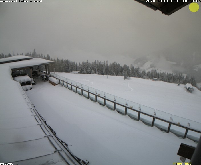 Archived image Webcam mountain restaurant Reitlehen Alm, Monte Popolo in Eben/Pongau
