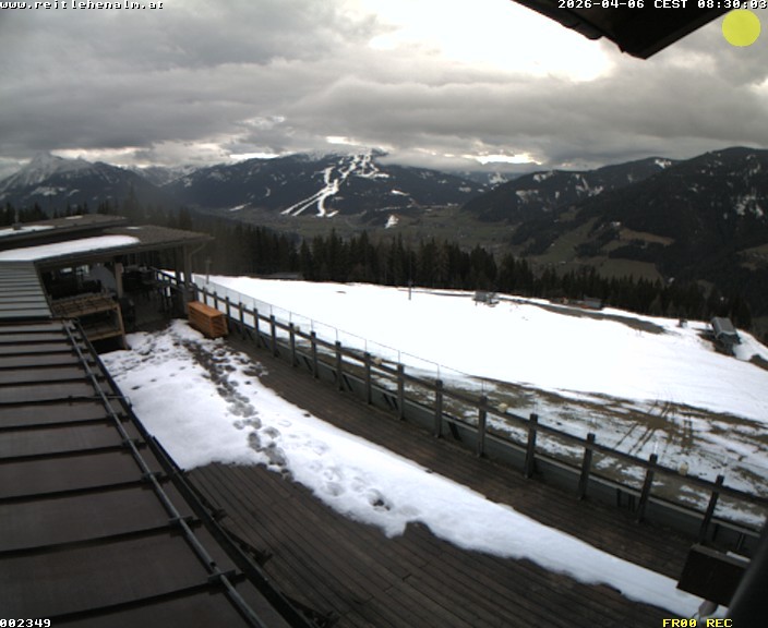 Archived image Webcam mountain restaurant Reitlehen Alm, Monte Popolo in Eben/Pongau