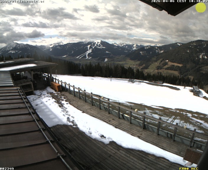 Archived image Webcam mountain restaurant Reitlehen Alm, Monte Popolo in Eben/Pongau