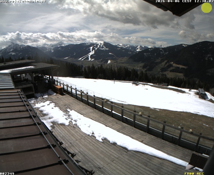 Archived image Webcam mountain restaurant Reitlehen Alm, Monte Popolo in Eben/Pongau