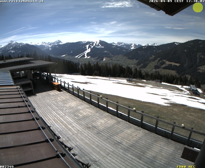 Archived image Webcam mountain restaurant Reitlehen Alm, Monte Popolo in Eben/Pongau
