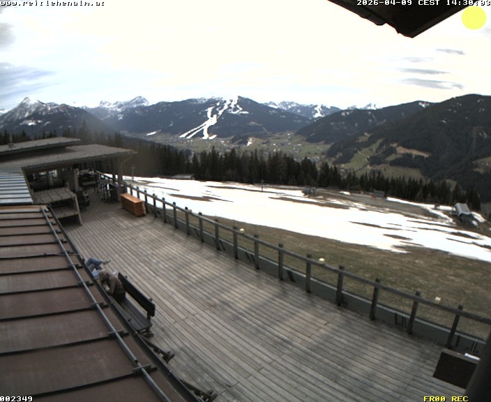 Archived image Webcam mountain restaurant Reitlehen Alm, Monte Popolo in Eben/Pongau