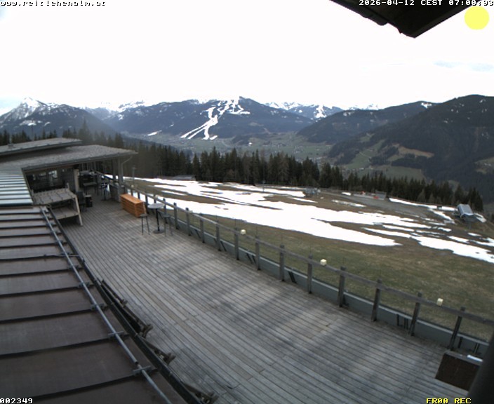 Archived image Webcam mountain restaurant Reitlehen Alm, Monte Popolo in Eben/Pongau
