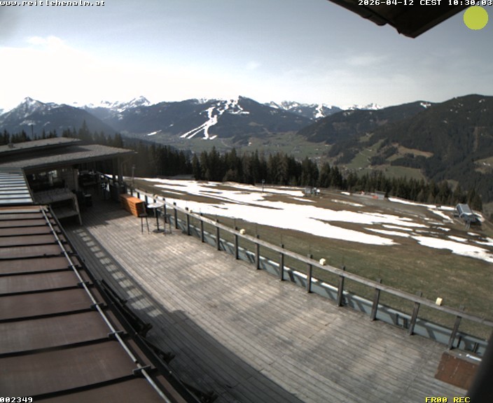 Archived image Webcam mountain restaurant Reitlehen Alm, Monte Popolo in Eben/Pongau