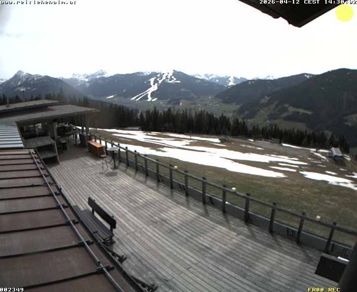 Archived image Webcam mountain restaurant Reitlehen Alm, Monte Popolo in Eben/Pongau