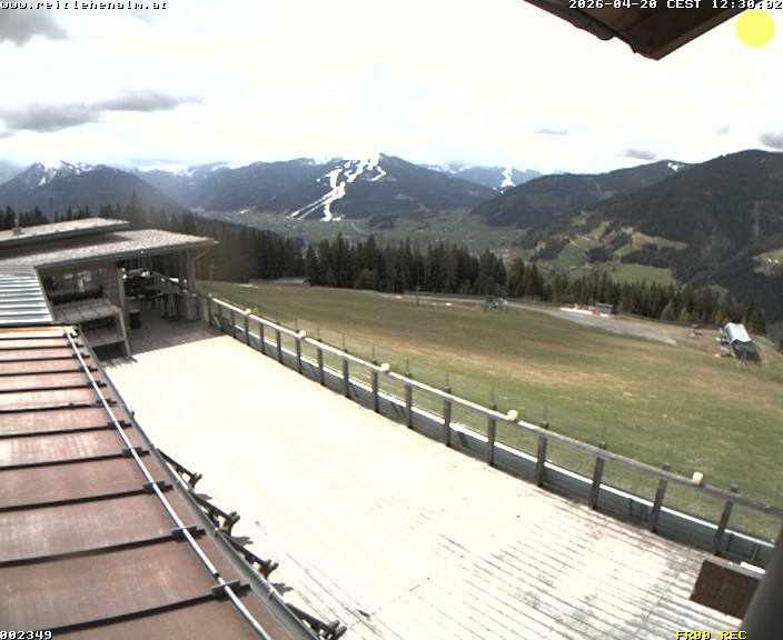 Archived image Webcam mountain restaurant Reitlehen Alm, Monte Popolo in Eben/Pongau