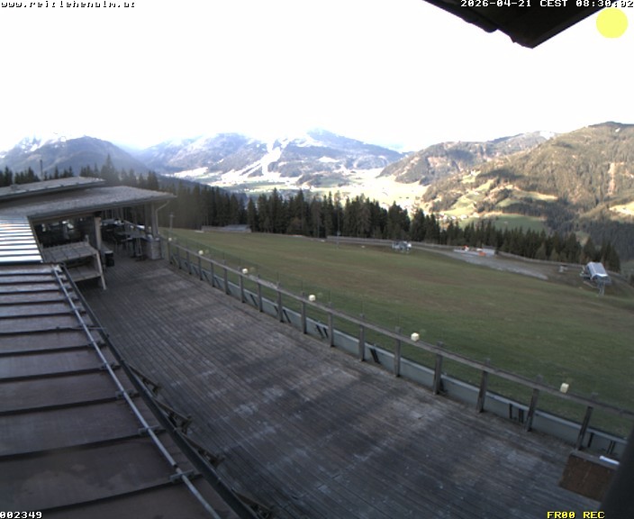 Archived image Webcam mountain restaurant Reitlehen Alm, Monte Popolo in Eben/Pongau