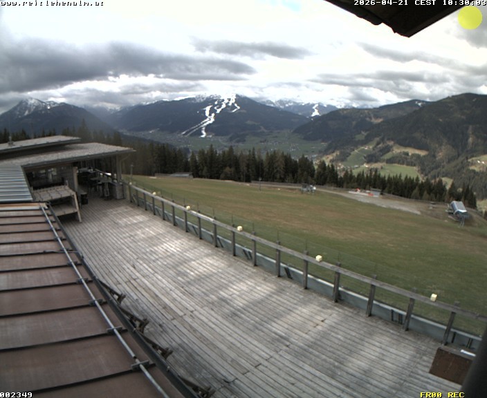 Archived image Webcam mountain restaurant Reitlehen Alm, Monte Popolo in Eben/Pongau