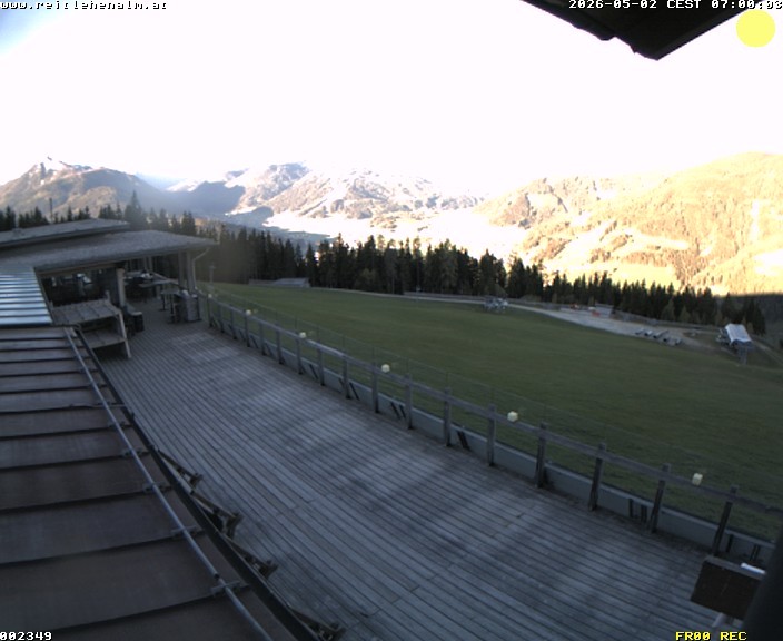 Archived image Webcam mountain restaurant Reitlehen Alm, Monte Popolo in Eben/Pongau