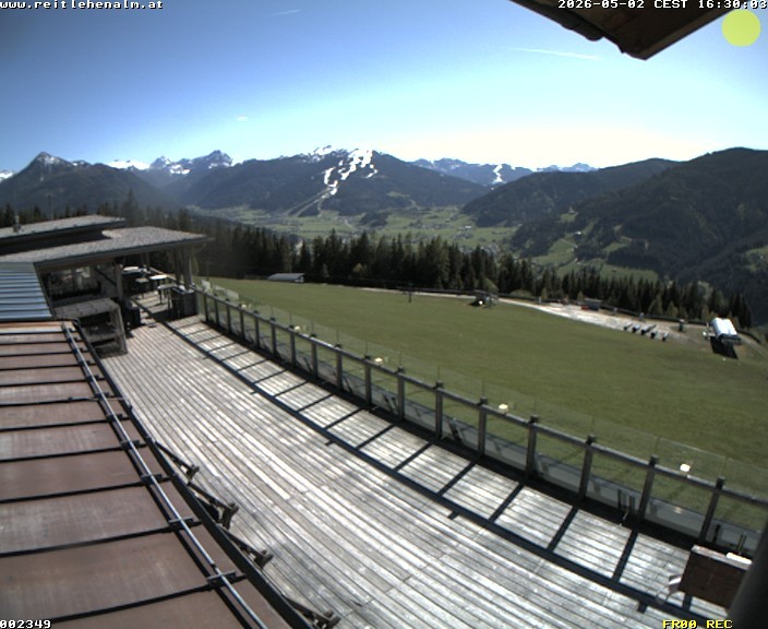 Archived image Webcam mountain restaurant Reitlehen Alm, Monte Popolo in Eben/Pongau
