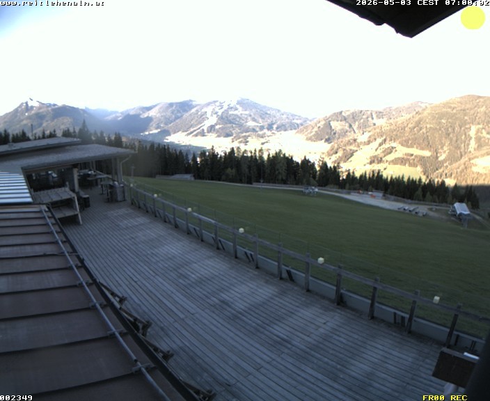 Archived image Webcam mountain restaurant Reitlehen Alm, Monte Popolo in Eben/Pongau