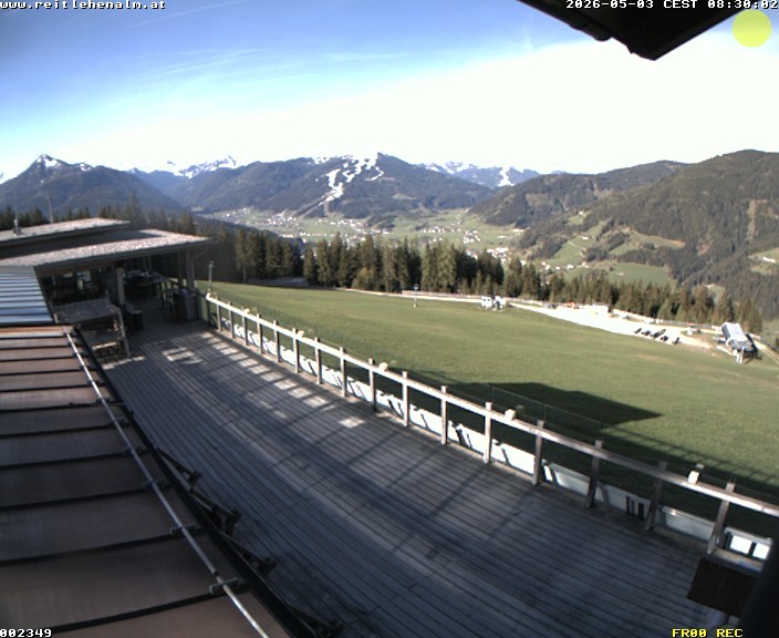 Archived image Webcam mountain restaurant Reitlehen Alm, Monte Popolo in Eben/Pongau