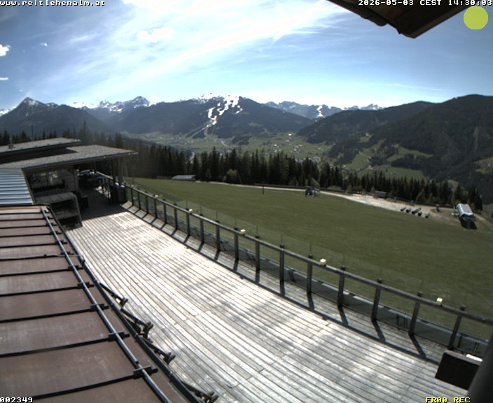 Archived image Webcam mountain restaurant Reitlehen Alm, Monte Popolo in Eben/Pongau