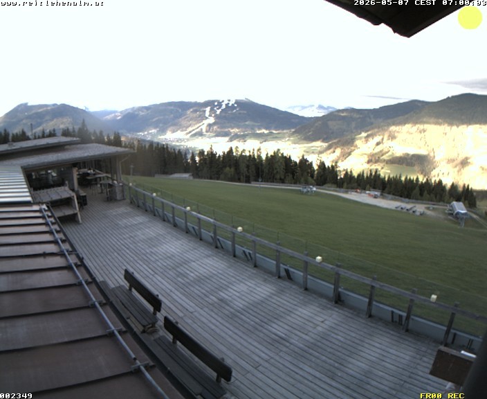 Archived image Webcam mountain restaurant Reitlehen Alm, Monte Popolo in Eben/Pongau