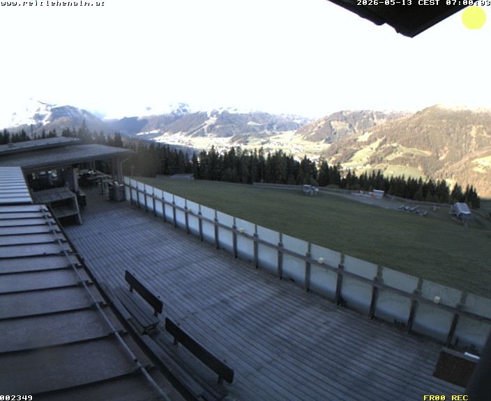 Archived image Webcam mountain restaurant Reitlehen Alm, Monte Popolo in Eben/Pongau