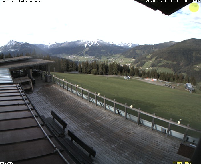 Archived image Webcam mountain restaurant Reitlehen Alm, Monte Popolo in Eben/Pongau