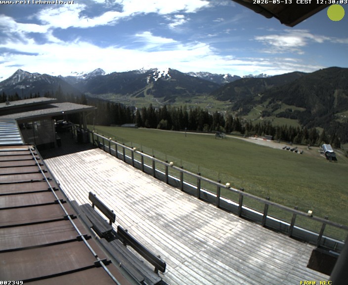 Archived image Webcam mountain restaurant Reitlehen Alm, Monte Popolo in Eben/Pongau