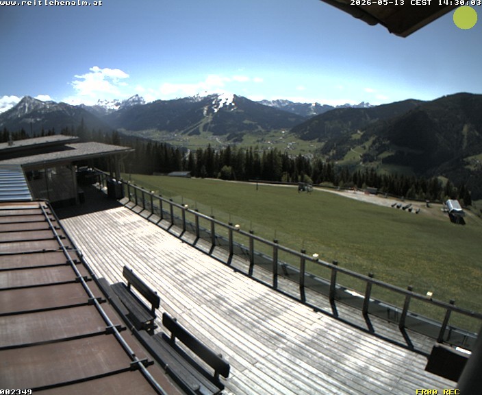 Archived image Webcam mountain restaurant Reitlehen Alm, Monte Popolo in Eben/Pongau