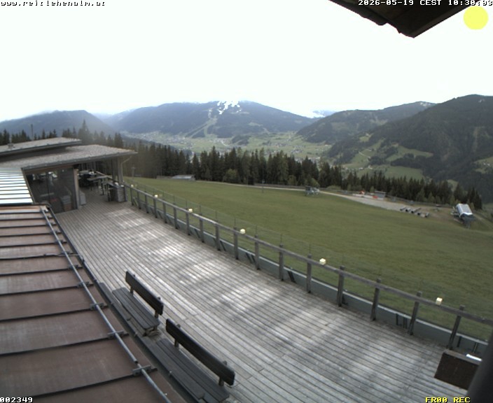 Archived image Webcam mountain restaurant Reitlehen Alm, Monte Popolo in Eben/Pongau