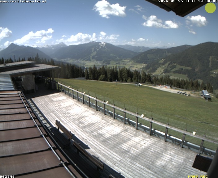 Archived image Webcam mountain restaurant Reitlehen Alm, Monte Popolo in Eben/Pongau