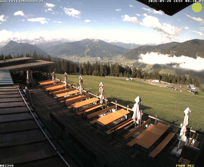 Archived image Webcam mountain restaurant Reitlehen Alm, Monte Popolo in Eben/Pongau