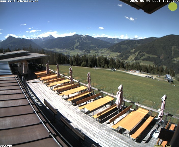 Archived image Webcam mountain restaurant Reitlehen Alm, Monte Popolo in Eben/Pongau