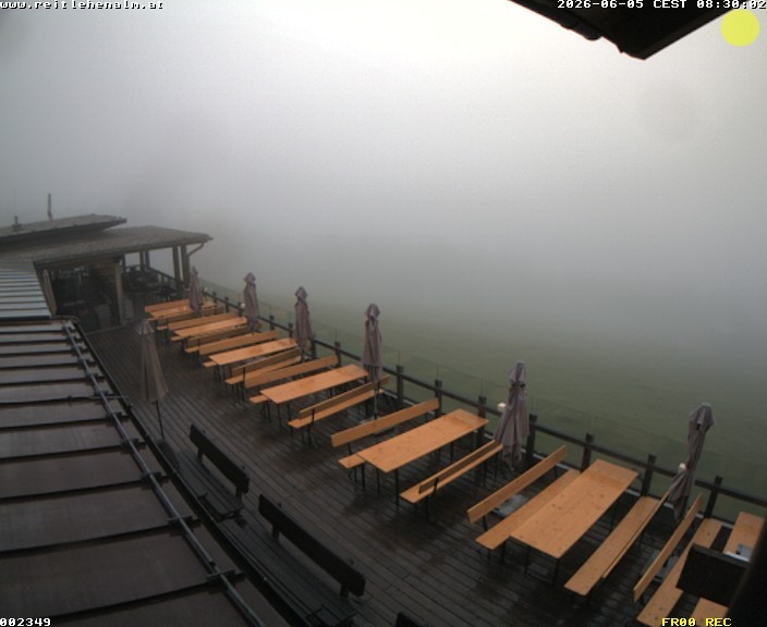 Archived image Webcam mountain restaurant Reitlehen Alm, Monte Popolo in Eben/Pongau