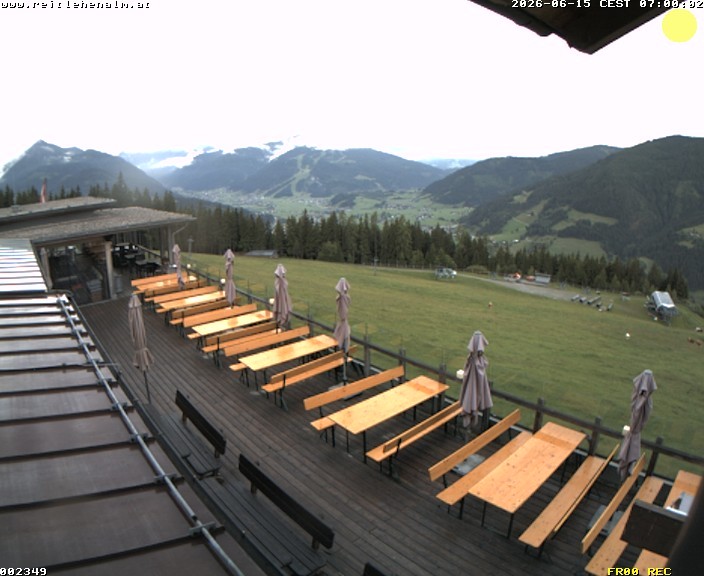 Archived image Webcam mountain restaurant Reitlehen Alm, Monte Popolo in Eben/Pongau