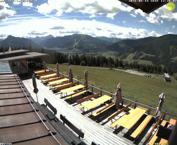 Archived image Webcam mountain restaurant Reitlehen Alm, Monte Popolo in Eben/Pongau