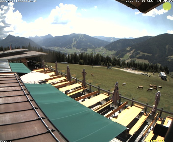 Archiv Foto Webcam Reitlehen Alm am Monte Popolo, Eben im Pongau