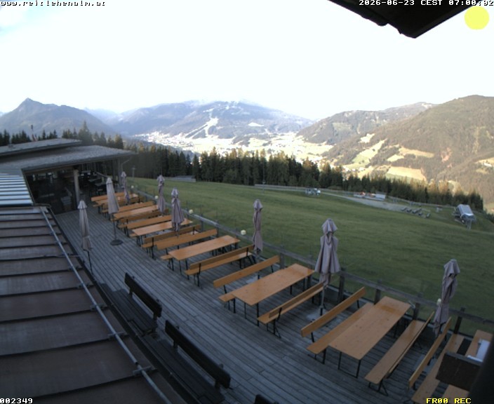 Archived image Webcam mountain restaurant Reitlehen Alm, Monte Popolo in Eben/Pongau