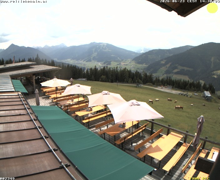 Archiv Foto Webcam Reitlehen Alm am Monte Popolo, Eben im Pongau