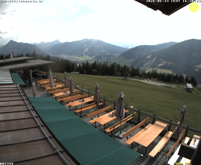 Archiv Foto Webcam Reitlehen Alm am Monte Popolo, Eben im Pongau