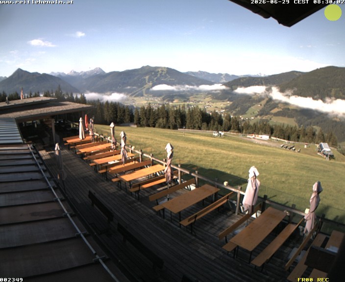 Archived image Webcam mountain restaurant Reitlehen Alm, Monte Popolo in Eben/Pongau