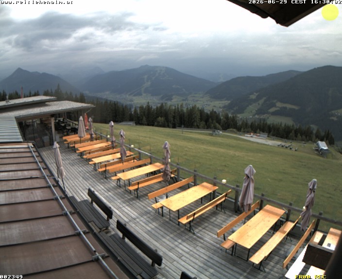 Archived image Webcam mountain restaurant Reitlehen Alm, Monte Popolo in Eben/Pongau