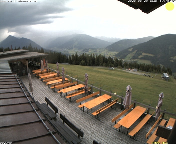 Archived image Webcam mountain restaurant Reitlehen Alm, Monte Popolo in Eben/Pongau