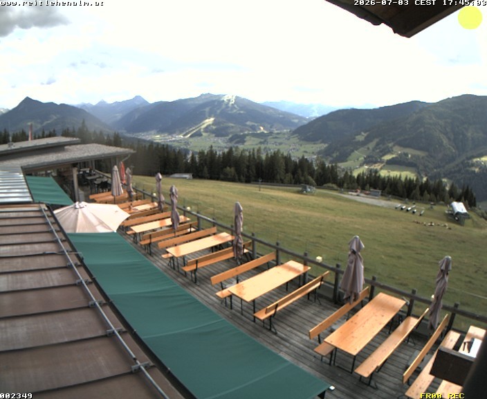 Archived image Webcam mountain restaurant Reitlehen Alm, Monte Popolo in Eben/Pongau