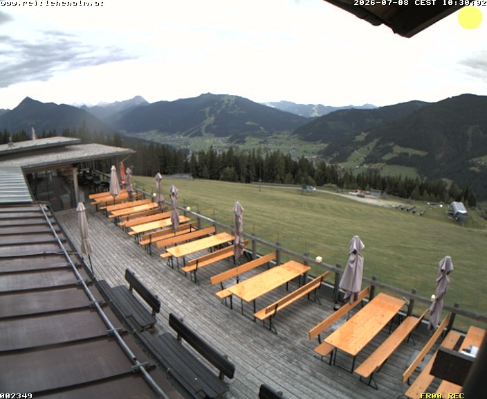 Archived image Webcam mountain restaurant Reitlehen Alm, Monte Popolo in Eben/Pongau