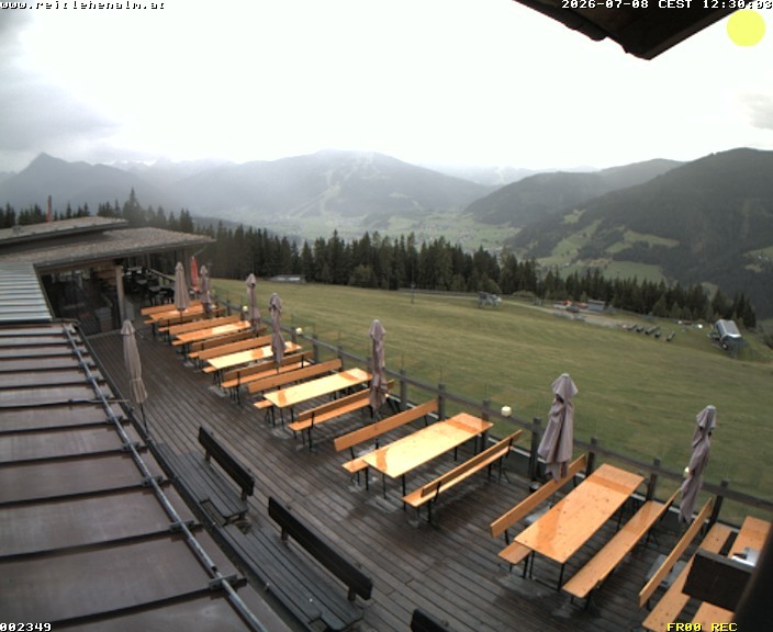 Archived image Webcam mountain restaurant Reitlehen Alm, Monte Popolo in Eben/Pongau
