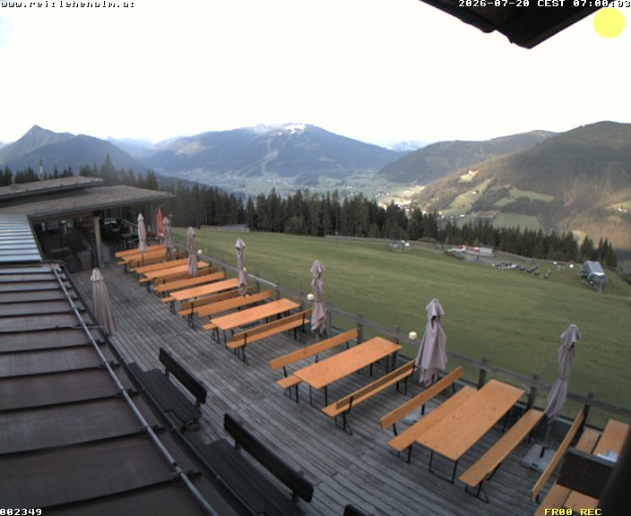 Archived image Webcam mountain restaurant Reitlehen Alm, Monte Popolo in Eben/Pongau