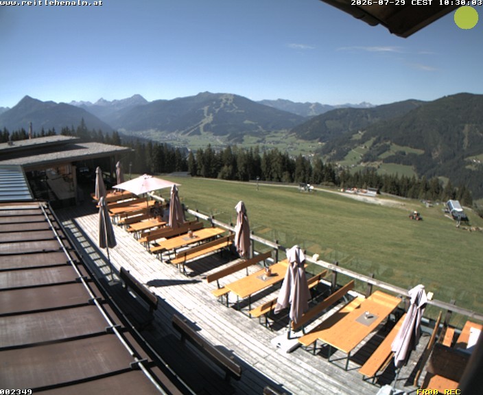Archived image Webcam mountain restaurant Reitlehen Alm, Monte Popolo in Eben/Pongau