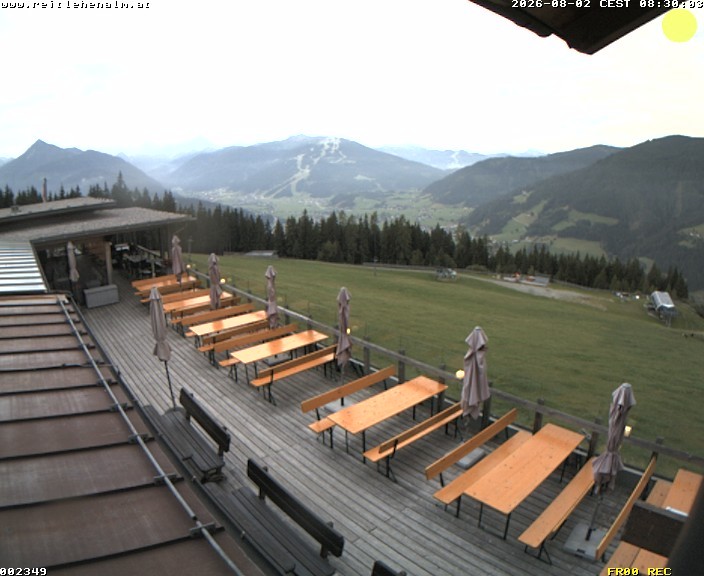 Archived image Webcam mountain restaurant Reitlehen Alm, Monte Popolo in Eben/Pongau
