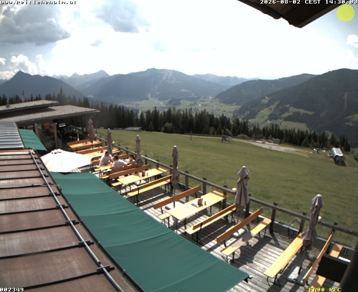 Archiv Foto Webcam Reitlehen Alm am Monte Popolo, Eben im Pongau