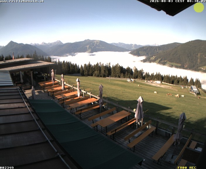 Archiv Foto Webcam Reitlehen Alm am Monte Popolo, Eben im Pongau